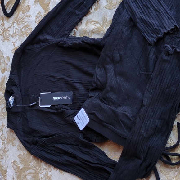 New FASHION NOVA Set‎ Black color, Medium Size - Picture 5 of 9